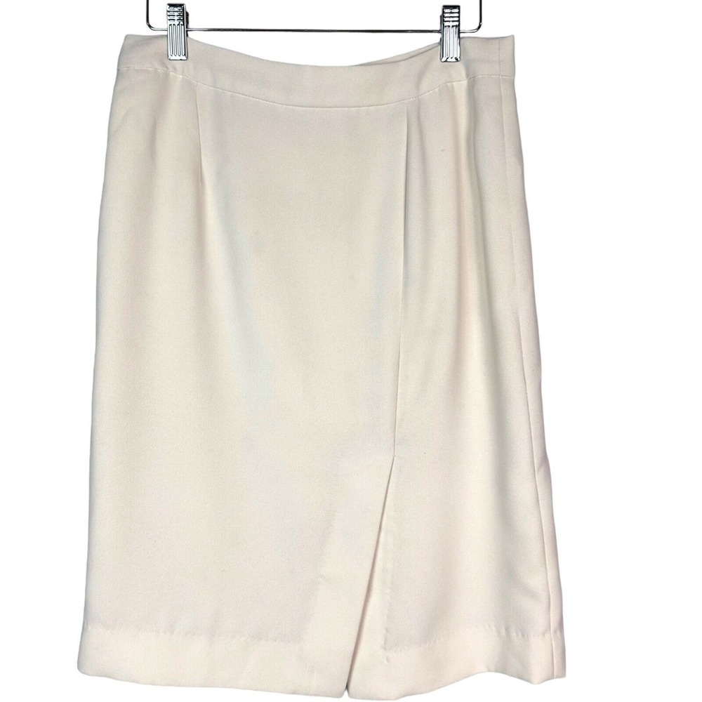 Philosophy Republic Clothing Ivory Knee Length Skirt with‎ Slit Size 4